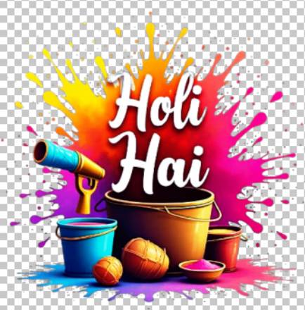Happy Holi festival Pichkari PNG free download