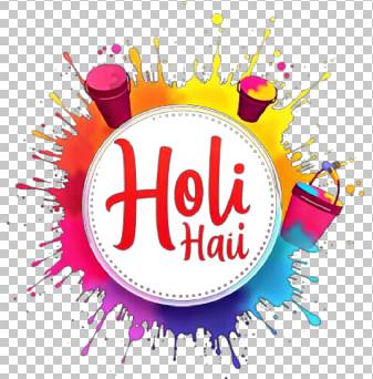 Happy Holi text PNG free download