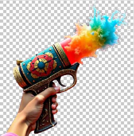 Happy Holi with Pichkari PNG free download