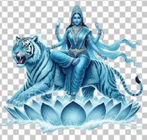 Read more about the article Jal Durga Mata PNG – Water Tiger Durga Mata Ji Full Body Transparent 1080×1080 Image