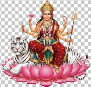 Read more about the article Padma Durga Mata PNG – Lotus Goddess Full Body HD Transparent for Navratri 2025