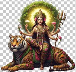 Read more about the article Prakriti Durga Mata PNG – Nature Goddess HD Transparent for Navratri 2025