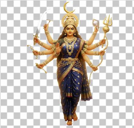 Read more about the article Powerful 3D Maa Durga Chandraghanta PNG – Divine 4K Transparent Image