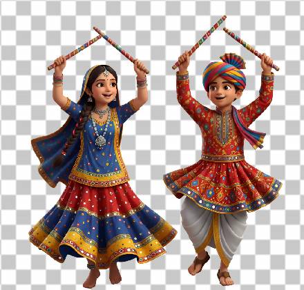 Read more about the article 3D Gujarati Garba Dance PNG – 4K Free Download