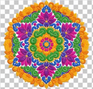 Read more about the article Ultra Detailed 3D Rangoli PNG – Colorful Circular Festive Design Free Download