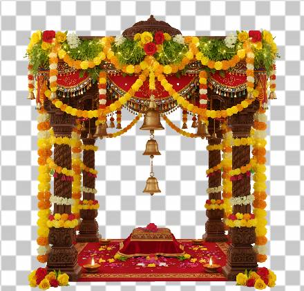 Read more about the article Beautiful 3D Navratri Mandap PNG – Free 4K Transparent Download