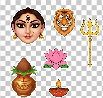 Read more about the article Amazing Realistic Durga Sticker PNG – Set of 6 Photorealistic Festival Stickers