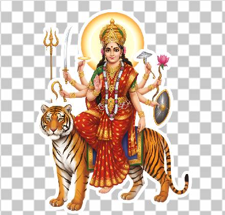 Read more about the article Top 7 Stunning Realistic Maa Durga Standing PNG on Tiger – High-Resolution Festival Sticker