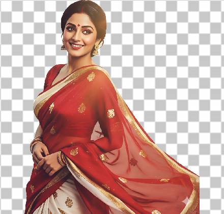 Read more about the article Vintage Bollywood Poster PNG – 90s Saree Portrait, Transparent Background, Free Download