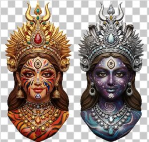 Read more about the article Top 10 Happy Navaratri Maa Durga PNG Free Download – Beautiful Face Transparent Background