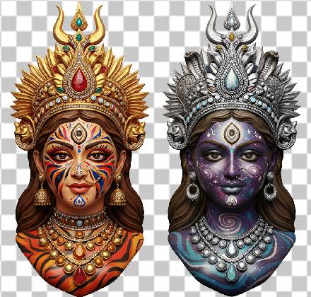 Read more about the article Top 10 Happy Navaratri Maa Durga PNG Free Download – Beautiful Face Transparent Background