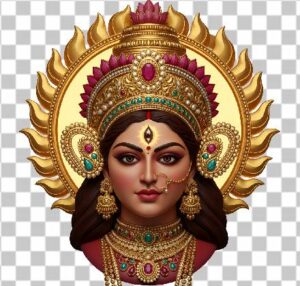 Read more about the article Hindu Goddess Devi Maa Durga PNG Free Download – Stunning Gold Decorations