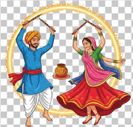 Read more about the article Top 7 Stunning Garba Dance PNG Images | Free Download Transparent Background