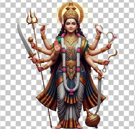 Read more about the article Maa Durga Ji 3D Realistic PNG – Divine Idol Transparent HD Download