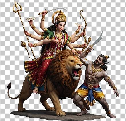 Read more about the article Maa Durga 3D PNG Free Download | Ultra Realistic Durga Mata Ji Transparent Image 8K