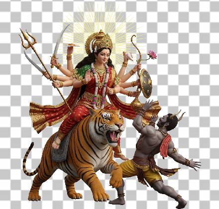 Read more about the article Maa Durga Ji 3D Ultra Realistic PNG Free Download – 8K Transparent Image