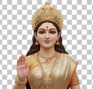 Read more about the article Free Maa Durga Ashirwad 4K PNG – Blessing Pose with Glowing Aura