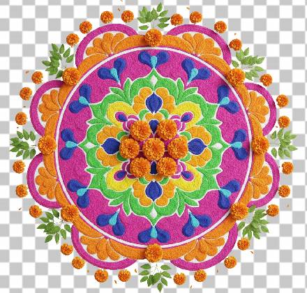 Read more about the article Colourful Traditional Rangoli Design | Vibrant & Symmetrical Festival Art