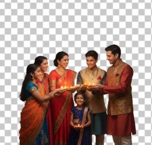 Read more about the article Family Lighting Diyas PNG – 10+ Heartwarming Diwali Celebration Images