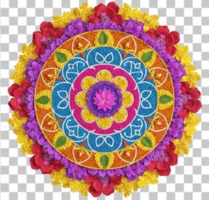 Read more about the article Diwali Rangoli PNG | Ultra-Detailed 3D Colorful Rangoli Pattern with Transparent Background