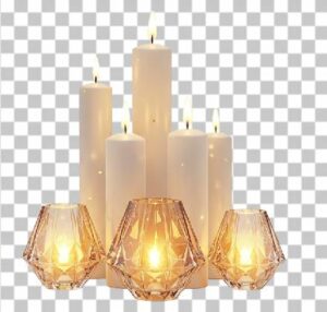 Read more about the article Stunning Modern Diwali 3D Candles PNG – Crystal Lamps Transparent Image