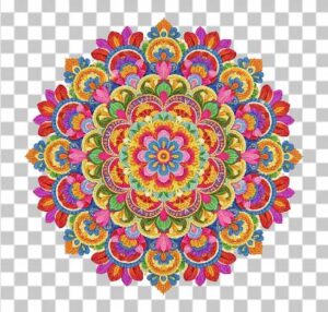 Read more about the article Ultra Realistic 3D Rangoli Mandala PNG – Colorful Flower Petals & Indian Patterns