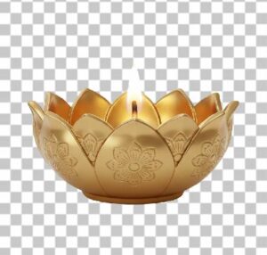 Read more about the article 3D Lotus Diya PNG – Glowing Golden Lamp with Transparent Background