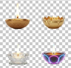Read more about the article 3D Diya PNG Free Download – Set of 4 Isolated Diya Designs (Brass, Lotus, Glass & Neon)