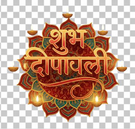 Read more about the article 3D शुभ दीपावली PNG Free Download | Hindi Text with Floating Diyas & Mandala Design