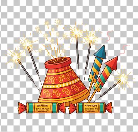 Read more about the article 10 Flat Vector Diwali Firecrackers PNG Free Download | Colorful Vintage Crackers Clipart