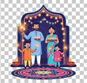 Read more about the article Modern Indian Family Celebrating Diwali PNG – 5 Stunning Free Vector Cliparts for 2025