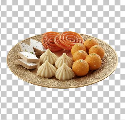 Read more about the article 5 Photorealistic Indian Sweets PNG Free Download – Modak, Ladoo, Kaju Katli & Jalebi