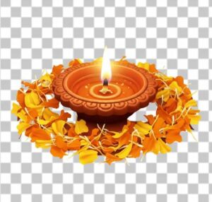 Read more about the article Download 1 Small Decorative Diya PNG Free | Marigold Festival Light Transparent Image